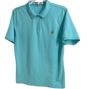 Masters Collection Womens XL Turquoise Pima Cotton Golf Polo Shirt Short Sleeve‎
